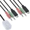 InLine KVM pārslēgs, 2 portu, USB-C uz DisplayPort 1.2, 4K, audio, iebūvēts kabelis