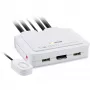 InLine KVM slēdzis, 2 portu, USB-C+DP uz DisplayPort, 4K, audio, integrēti kabeļi