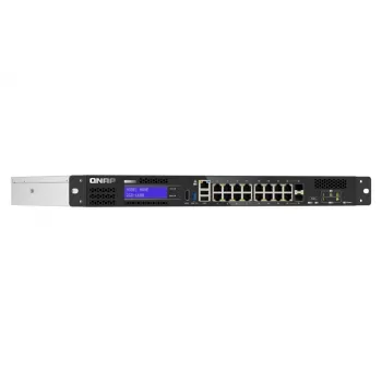 QNAP QGD-1600 pārvaldāms Gigabit Ethernet (10/100/1000) 1U melns, pelēks