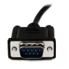 StarTech.com 1m melns DB9 RS232 seriālais nullmodema kabelis F/M