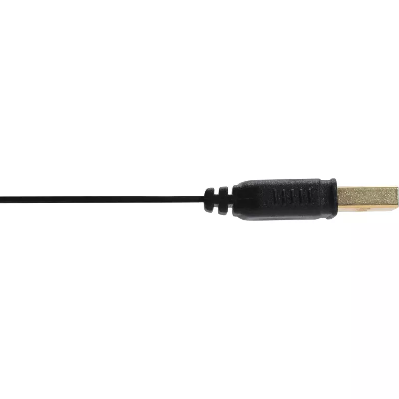 InLine Micro USB 2.0 plakanais kabelis USB A / Micro-B, melns / zelts, 0,3 m