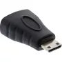 InLine HDMI adapteris, , HDMI A ligzda / HDMI C spraudnis, 4K/60Hz, zeltīts
