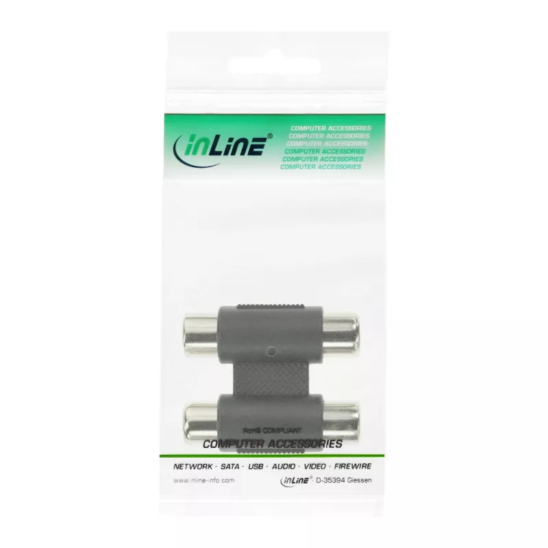 Audio Adapter 2x RCA female / female InLine 99318