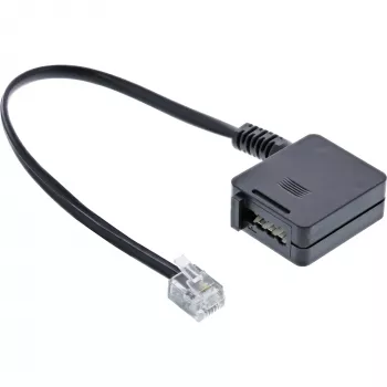 InLine TAE adaptera kabelis RJ11 6P4C vīrišķais uz TAE-F vācietis sievišķo 0,2 m