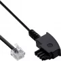 InLine ADSL sadalītāja kabelis TAE-F vācu / 6P2C DEC vīr. 15 m