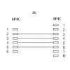 InLine Modular kabelis RJ45 8P4C / RJ11 6P4C male/male 3m