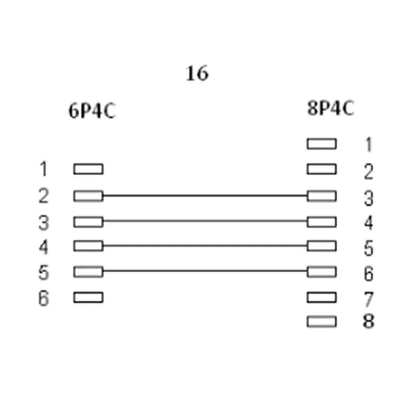 InLine Modular kabelis RJ45 8P4C / RJ11 6P4C male/male 3m