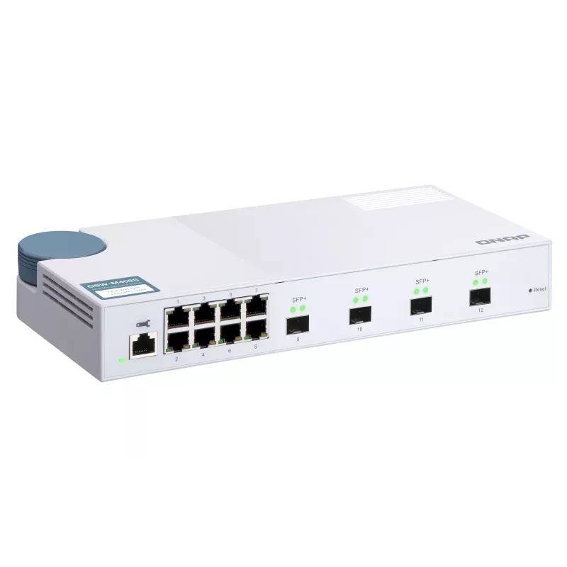 QNAP QSW-M408S tīkla slēdzis Pārvaldīts L2 Gigabit Ethernet (10/100/1000) Balts