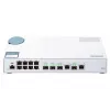 QNAP QSW-M408-2C tīkla slēdzis, pārvaldīts L2, 10G Ethernet (100/1000/10000), balts