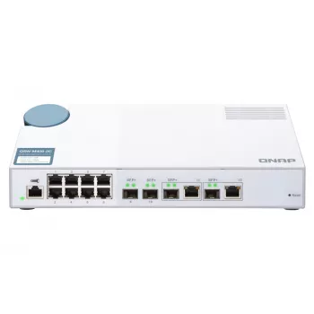 QNAP QSW-M408-2C tīkla slēdzis, pārvaldīts L2, 10G Ethernet (100/1000/10000), balts