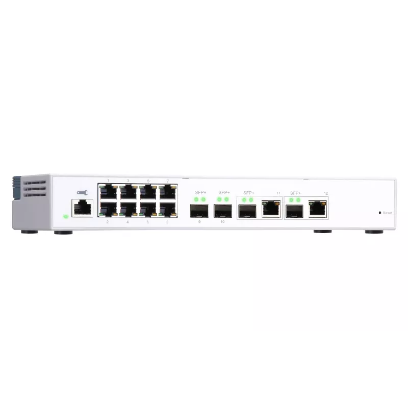 QNAP QSW-M408-2C tīkla slēdzis, pārvaldīts L2, 10G Ethernet (100/1000/10000), balts
