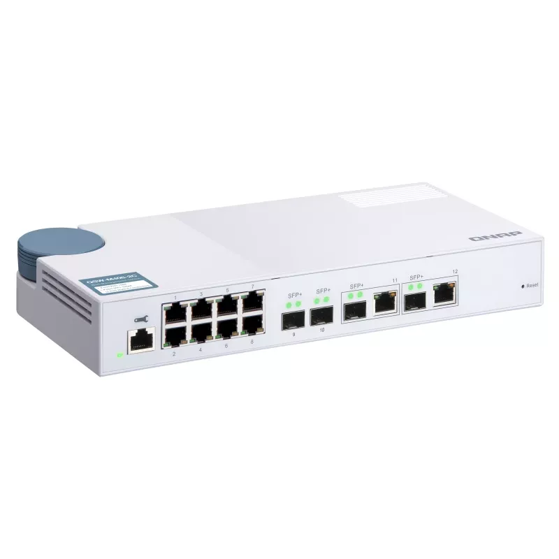 QNAP QSW-M408-2C tīkla slēdzis, pārvaldīts L2, 10G Ethernet (100/1000/10000), balts