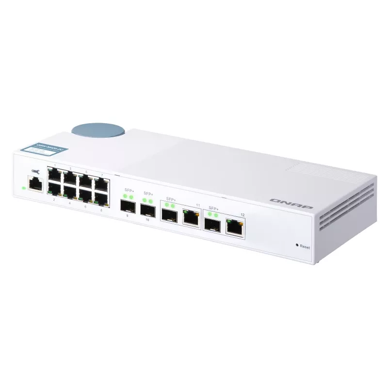 QNAP QSW-M408-2C tīkla slēdzis, pārvaldīts L2, 10G Ethernet (100/1000/10000), balts