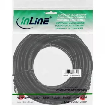 InLine komutācijas kabelis S/FTP PiMF Cat.6 250MHz PVC varš melns 50m