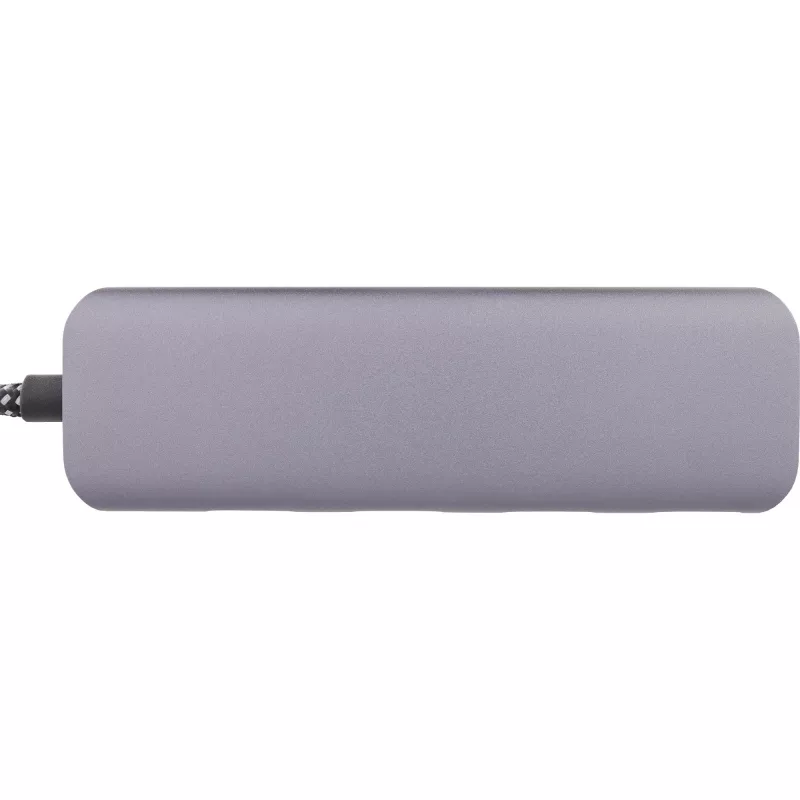 InLine USB 3.2 centrmezgls, USB-C uz 4x USB A 10Gb/s, alumīnija, pelēks