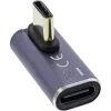 InLine USB4 adapteris, USB-C spraudnis/ligzda vertikāli pa labi/pa kreisi leņķī