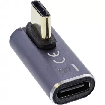 InLine USB4 adapteris, USB-C spraudnis/ligzda vertikāli pa labi/pa kreisi leņķī