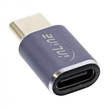 InLine USB4 Adapter USB-C male/female aluminium pelēka 35900A
