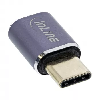 InLine USB4 Adapter USB-C male/female aluminium pelēka 35900A