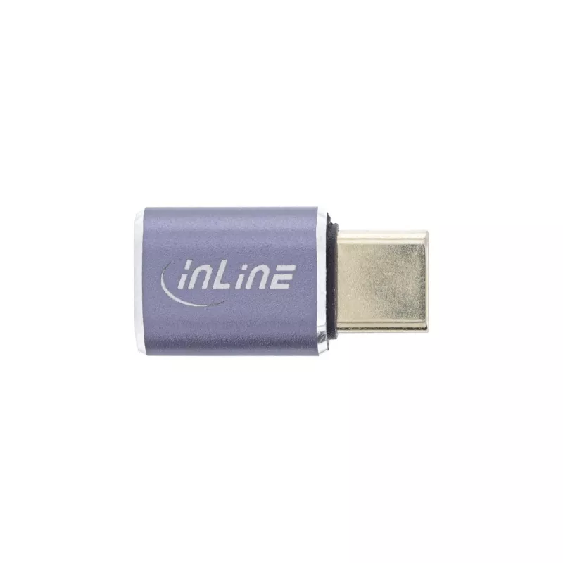 InLine USB4 Adapter USB-C male/female aluminium pelēka 35900A