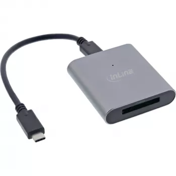 InLine karšu lasītājs USB 3.2 USB-C vai USB-A, CFexpress B tipa kartēm