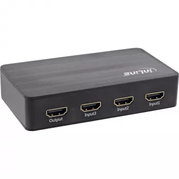 InLine HDMI slēdzis, 3 portu, 4K2K@60Hz, HDCP 2.2