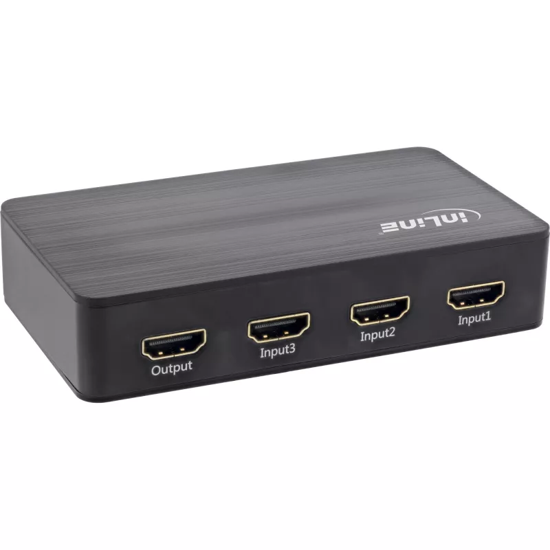 InLine HDMI slēdzis, 3 portu, 4K2K@60Hz, HDCP 2.2