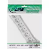 InLine kontaktligzdu bloks InLine 6-vietīgs ar zemējuma kontaktu CEE 7/3 balts 5 m