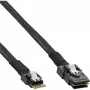 InLine plāns SAS kabelis, SFF-8654 uz Mini SAS SFF-8087, 12Gb/s, 0.5m