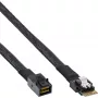InLine plāns SAS kabelis, SFF-8654 uz Mini SAS HD SFF-8643, 24Gb/s, 0.5m