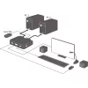 InLine kabeļa KVM slēdzis, 2 portu, DisplayPort 1.2, 4K, USB, Audio