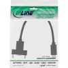 InLine USB 3.2 Gen.2 C vīrišķais/sievietes ar atloka kabeli, melns, 0.20 m