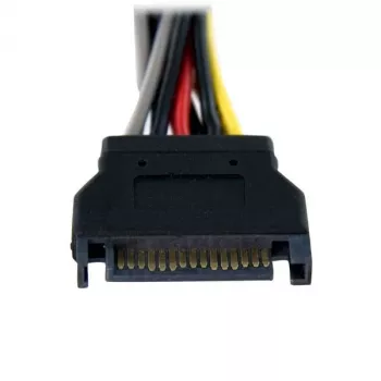 StarTech.com 6in SATA strāvas Y dalītāja kabeļa adapteris - M/F, SATA 15-pin, 2 x SATA 15-pin, 0,15 m, vīrišķais, sievišķais, taisns
