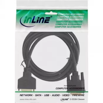 InLine DVI-D kabelis Premium 24+1 vīrišķais pret sievišķo Dual Link zelts 2 m