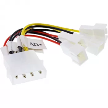 InLine ventilatora adaptera kabelis ar 2x 12V un 2x 5V 4 ventilatoriem 33005B