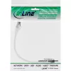 InLine Patch vads, S/FTP (PiMf), Cat.8.1, 2000MHz, bezhalogēna, balts, 0.25m