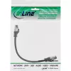 InLine komutācijas kabelis S/FTP PiMF Cat.8.1 bez halogēniem 2000 MHz melns, 0,3 m