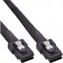 InLine SAS kabelis iekšējais, Mini-SAS SFF-8087 uz Mini-SAS SFF-8087, ar sānjoslu, 1 m