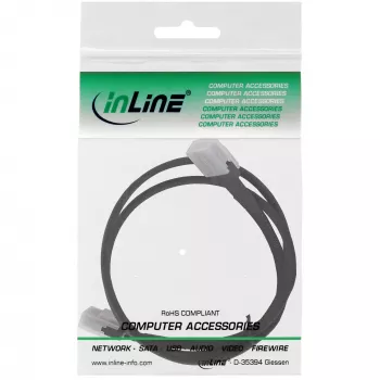 InLine SAS kabelis iekšējais, Mini-SAS SFF-8087 uz Mini-SAS SFF-8087, ar sānjoslu, 1 m