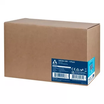 Ventilators ARCTIC S8038-10K 80 mm 102 cfm Divu lodīšu gultnis Melns