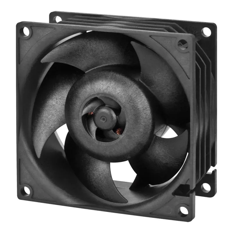 Ventilators ARCTIC S8038-10K 80 mm 102 cfm Divu lodīšu gultnis Melns