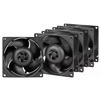Ventilators ARCTIC S8038-10K 80 mm 102 cfm Divu lodīšu gultnis Melns