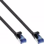 InLine plākšņa kabelis plakans, U/FTP, Cat.6A, TPE halogēnbrīvs, melns, 3m