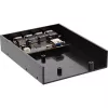 InLine 4-portu USB 3.0 paneļa centrmezgls 3,5 collu diskešu nodalījumam, melns
