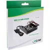 InLine 4-portu USB 3.0 paneļa centrmezgls 3,5 collu diskešu nodalījumam, melns