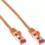 InLine komutācijas kabelis S/FTP PiMF Cat.6 250MHz PVC copper oranža 0.5m