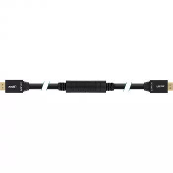 InLine ātrdarbīgs HDMI kabelis ar Ethernet, aktīvs, vīr.-vīr., melns, zeltīti kontakti, 40 m
