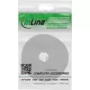 Kabeļu saite Velcro lente InLine 10 m × 16 mm balta — atkārtoti lietojama āķa-cilpas kabeļu siksna