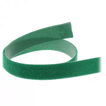 Kabeļu saites ar āķa un cilpas stiprinājumu InLine Band 16 mm, 10 m, zaļa