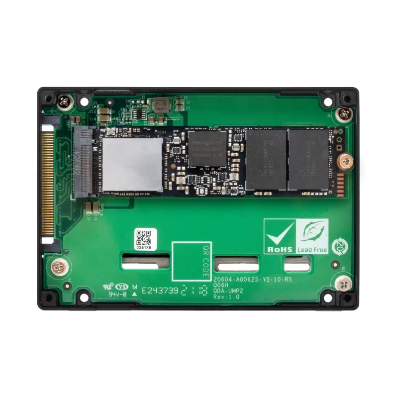 QNAP - QDA-UMP4 - Schnittstellenadapter - M.2 - PCIe 4.0 x4 (NVMe) - U.2